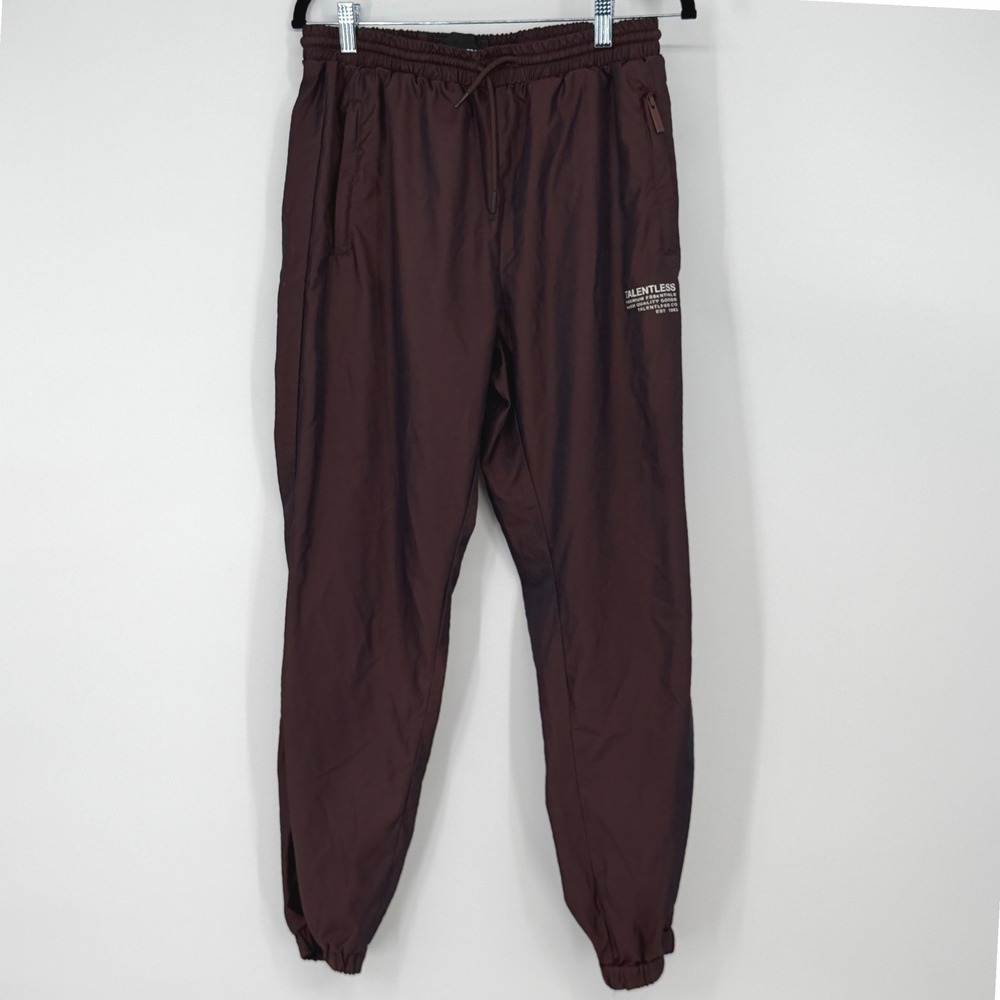 Talentless Jogger Pants Mens Small Brown Elastic Waist Drawstring‎ Athleisure